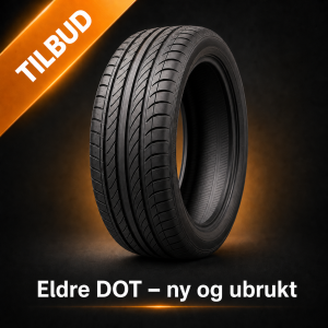 Tilbud på eldre DOT – dekket er nytt og ubrukt